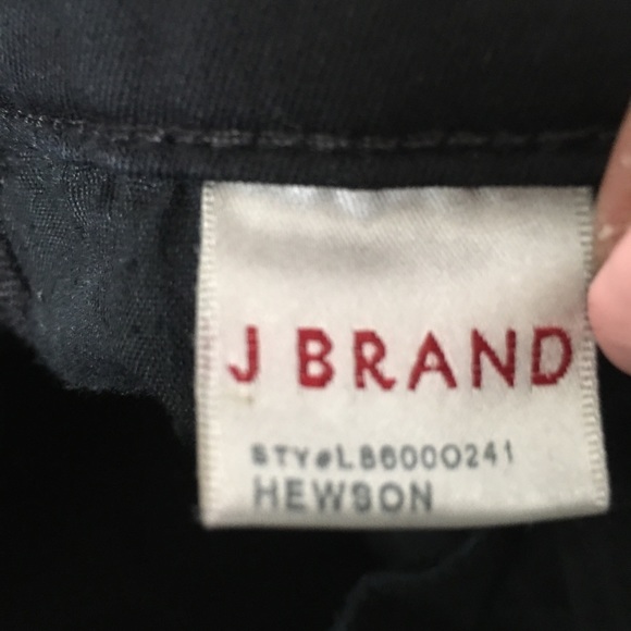 J Brand Hewson Black Skinny Jeans Zipper Knees 25 - Picture 9 of 10